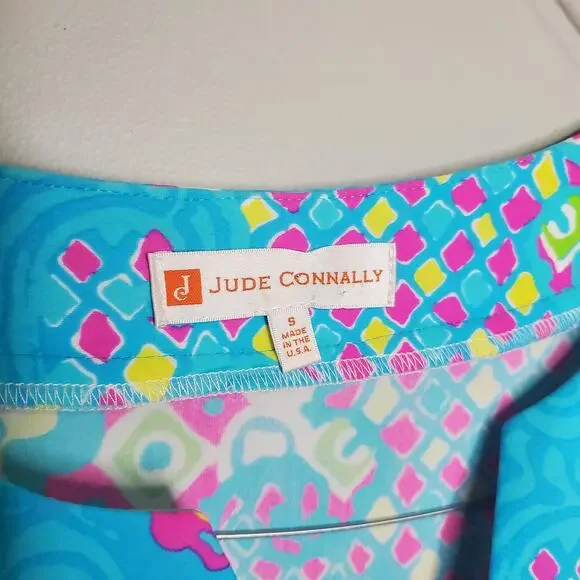 Jude Connally Colorful Printed Medallion Dress 3/4 Sleeves Women's Size Small - Picture 2 of 13